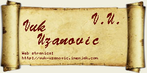 Vuk Uzanović vizit kartica